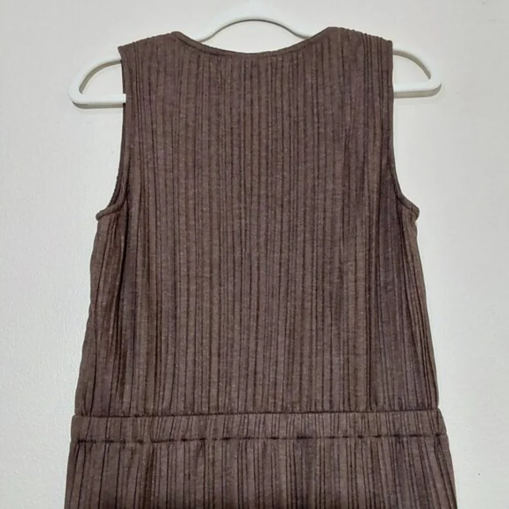 Banana Republic NWT Sleeveless V-Neck Pleated Knit Dress Work/Office/Casual - S - Picture 5 of 8